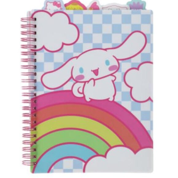 Hello Kitty Other - New Hello Kitty And Friends Cinnamoroll 5 Tabbed Spiral Lined Journal Notebok